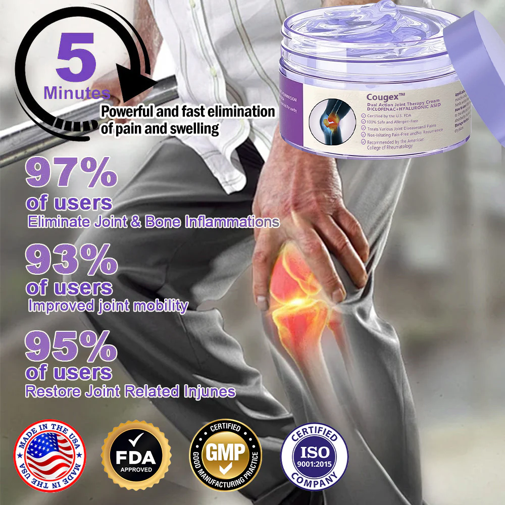 👩⚕️Cougex™ 7 Day Rapid Joint & Bone Therapy Cream USA Orthopedics (AAOS) Approved
