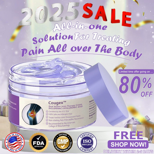 👩⚕️Cougex™ 7 Day Rapid Joint & Bone Therapy Cream USA Orthopedics (AAOS) Approved