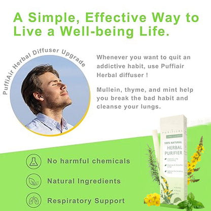 🏆【Upgraded 600-Puff】Cougex™ Mullein Relaxation Stick – Soothes Lungs, Detoxifies, Freshens Breath